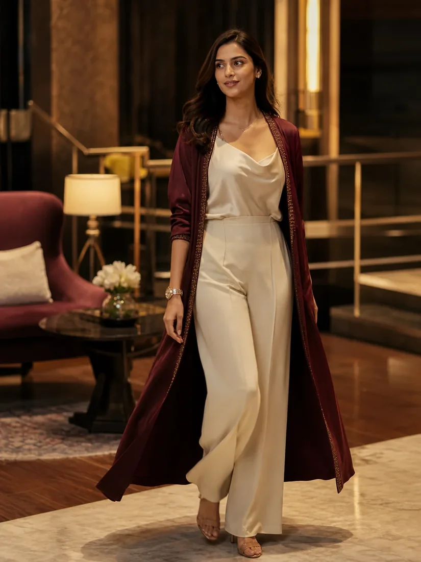 Elegant evening arrival