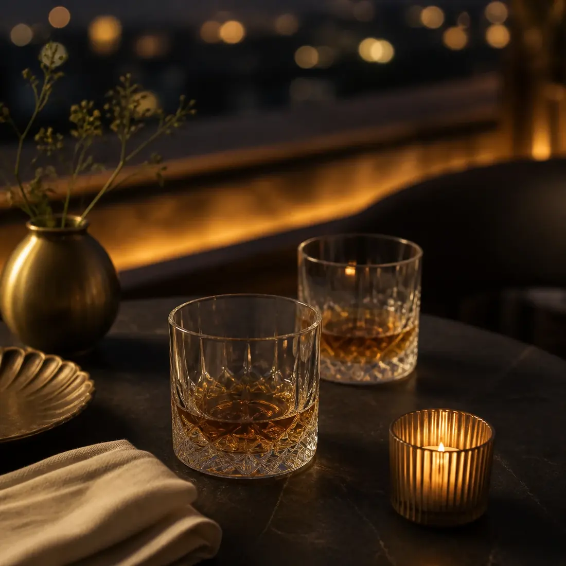 Refined evening table setting