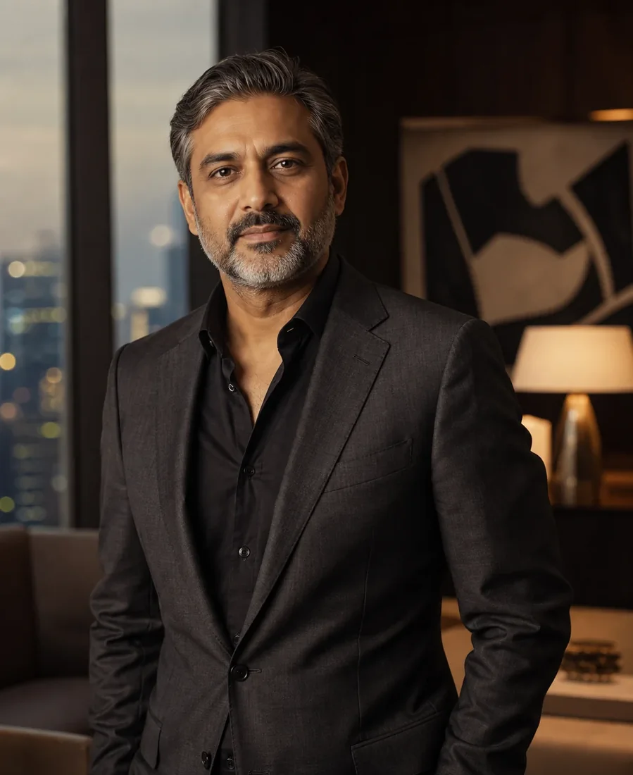 Confident established Indian professional
